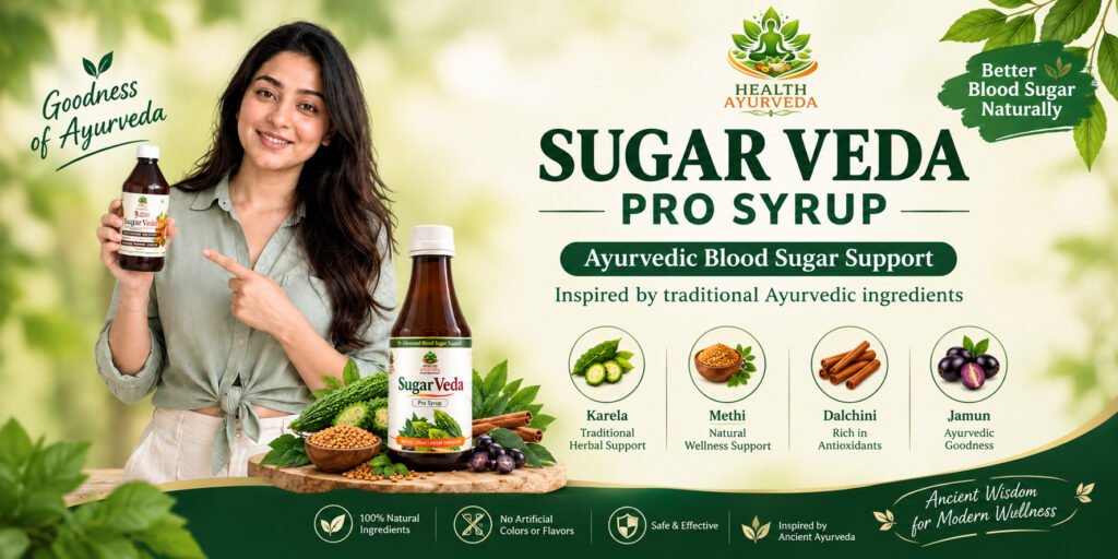 Sugar Veda Herbal Wellness Banner