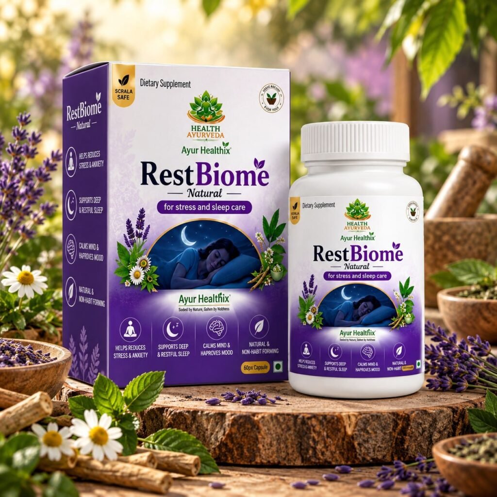 Ayur Healthix RestBiome Natural Capsules